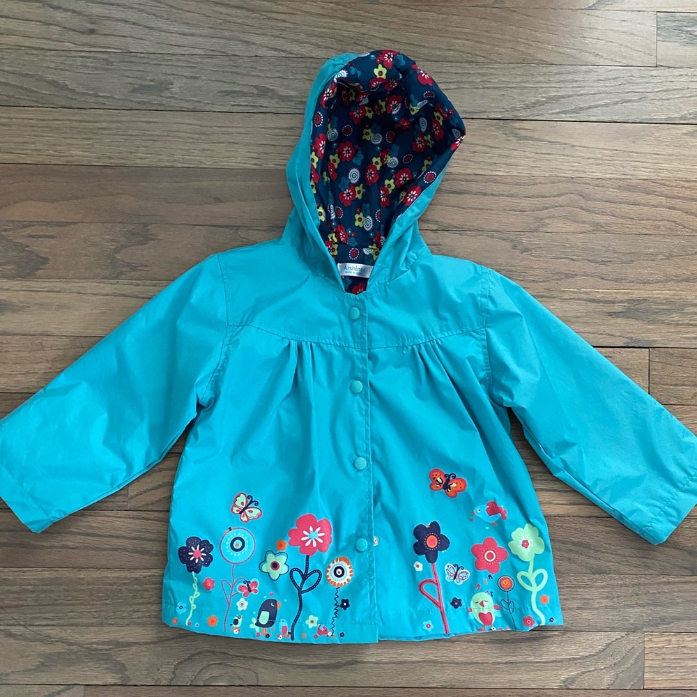 Rain jacket for toddler girls 2T